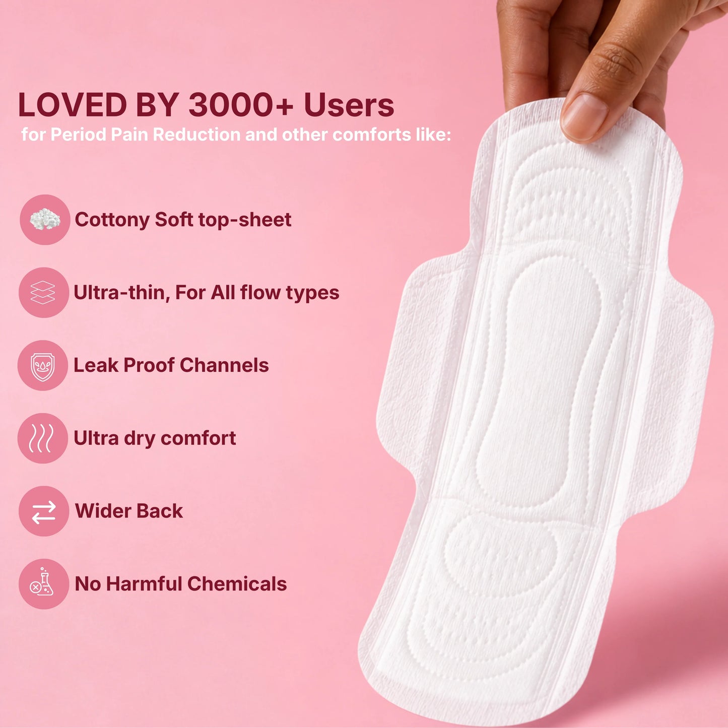Cramp Relieving Sanitary Pads