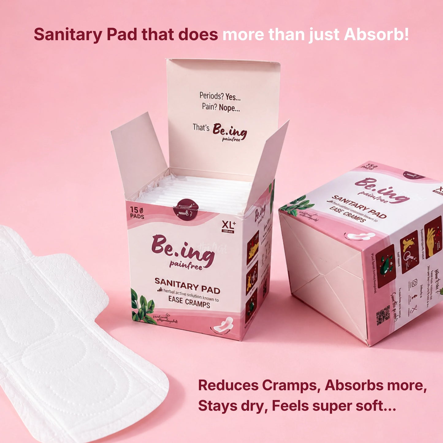 Cramp Relieving Sanitary Pads