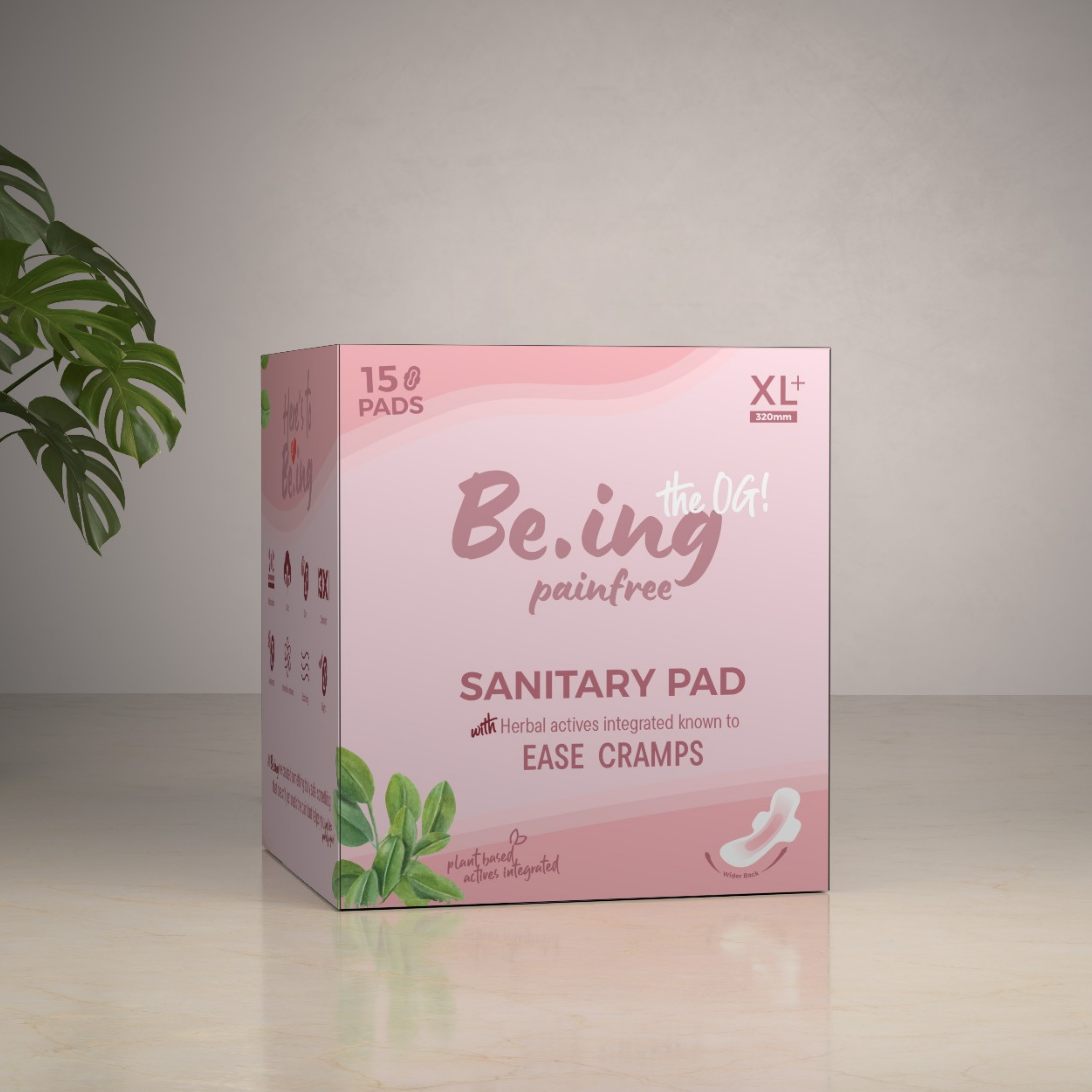 Sanitary pads - With Cramp Relief Technology