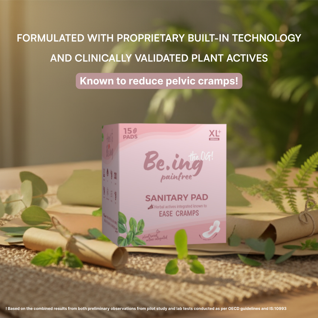 Sanitary pads - With Cramp Relief Technology