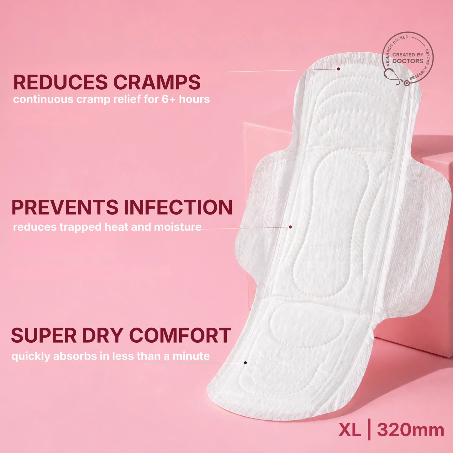 Cramp Relieving Sanitary Pads