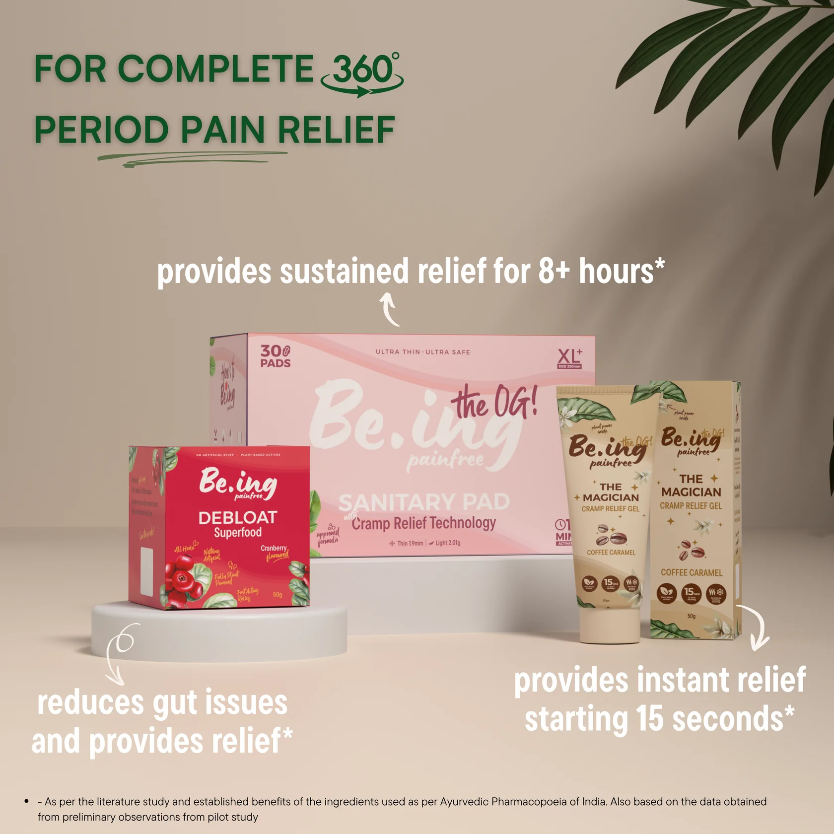Complete period pain relief combo